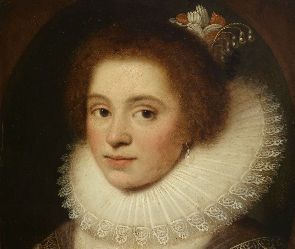 Michiel van Mierevelt Portrait of Amalia van Solms ca 1620 1630 collection Museum Prinsenhof Delft photo Tom Haartsen TEGEL
